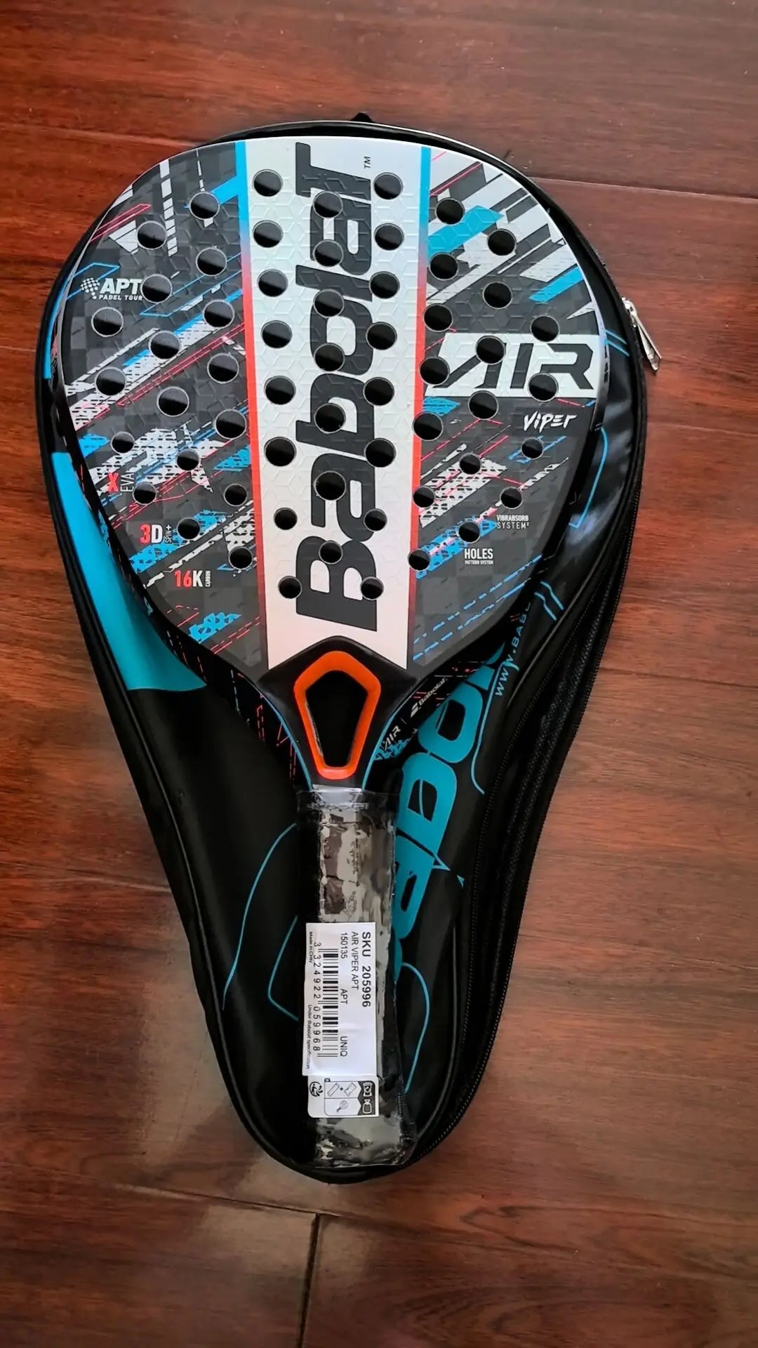 Babolat Beach Tennis Racket - 3K/12K/16K Carbon Fiber Cage with Padel Bag for Adults