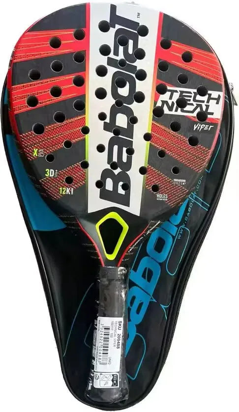 Babolat Beach Tennis Racket - 3K/12K/16K Carbon Fiber Cage with Padel Bag for Adults