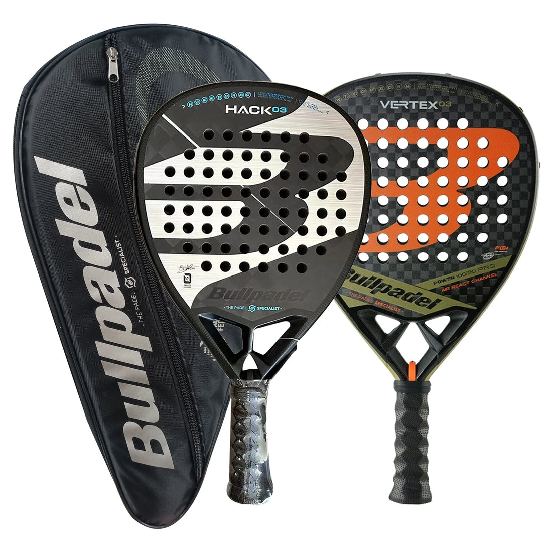 Bullpadel Professional Padel Tennis Racket - Carbon Fiber Soft EVA Face for Outdoor Play