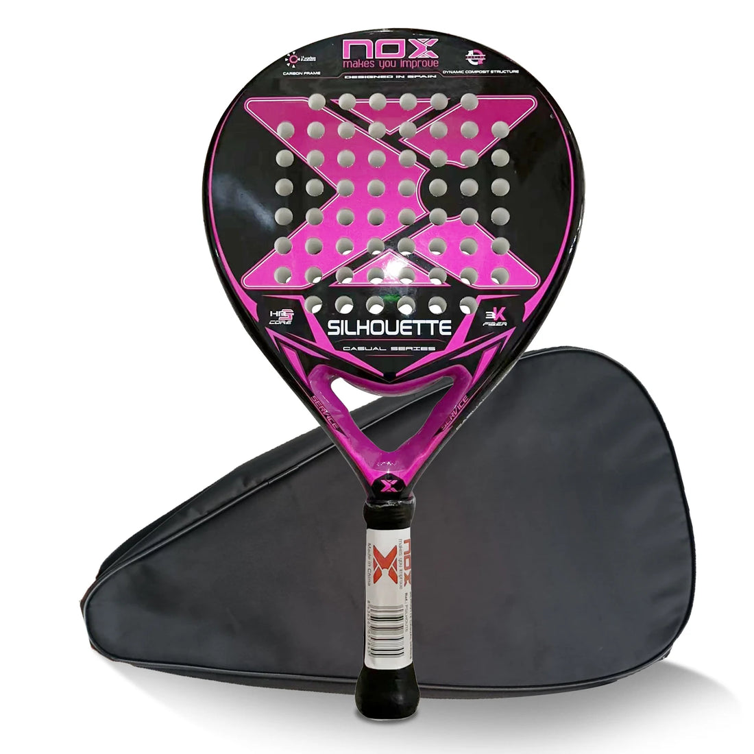 Professional Padel Paddle Tennis Racket - 3K/12K/18K Carbon Fiber Soft EVA Face for Outdoor Sports