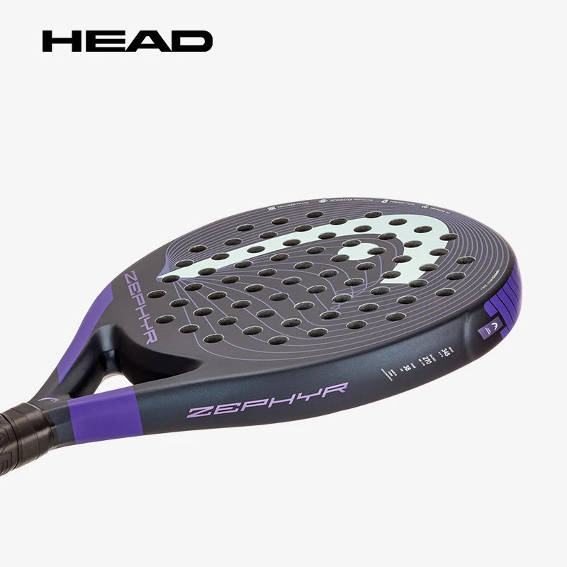 HEAD Zephyr 2022 Padel Racket – Carbon Fiber Oval Frame with Graphene 360 Technology