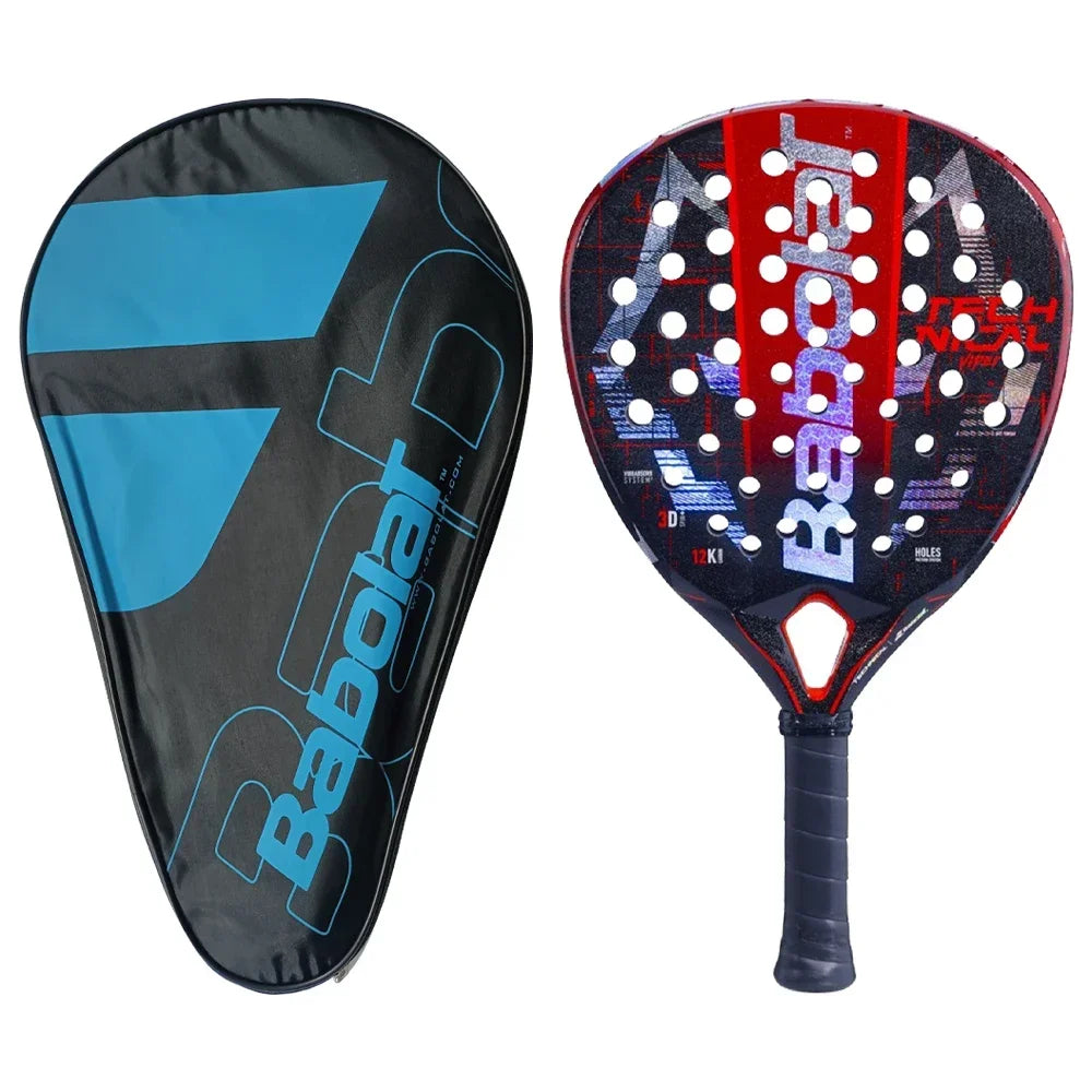 Babolat Beach Tennis Racket - 3K/12K/16K Full Carbon Fiber Cage with Padel Bag for Adults - Training Accessories