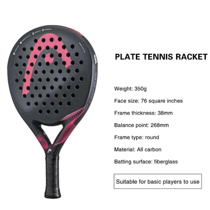 Professional Beach Tennis Racket – EVA Core Carbon Fiber Paddle, 38mm, Outdoor Sports