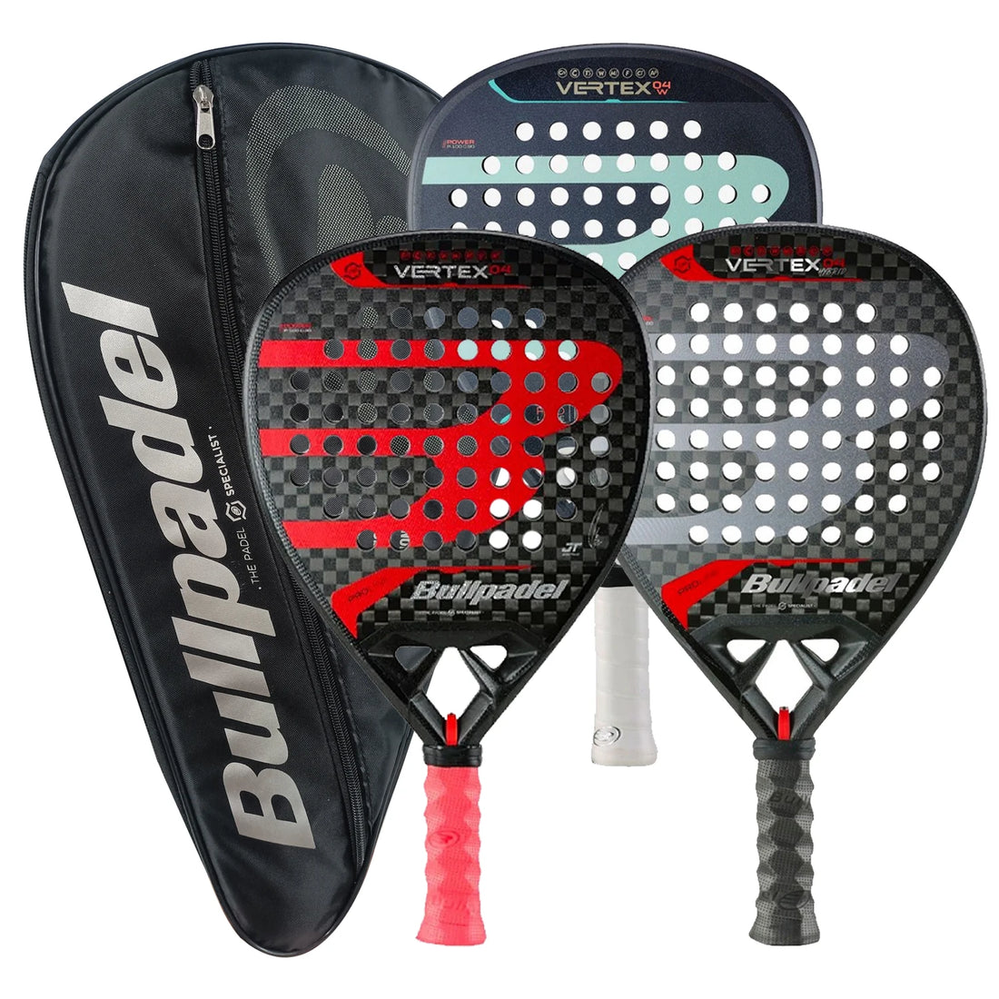 Bullpadel 2024 Pala Padel Paddle Tennis Racket - Soft Face Carbon Fiber Sports Racquet for Outdoor Play