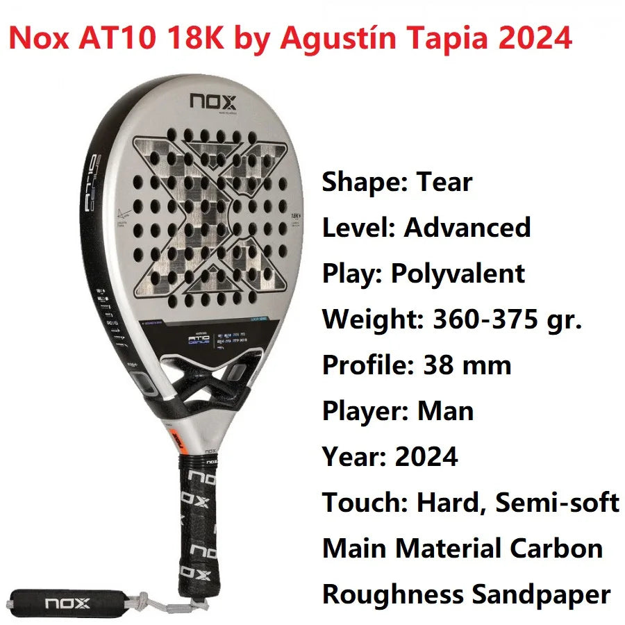 Padel Tennis Racket – 3K Carbon Fiber, EVA Soft Memory Core, Rough Surface, High Balance Paddle