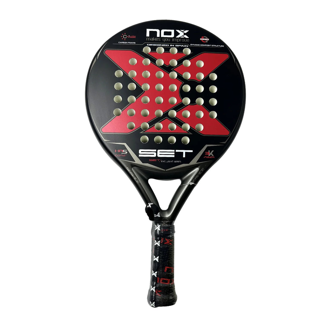 Padel Tennis Racket – 3K Carbon Fiber, EVA Soft Memory Core, Rough Surface, High Balance Paddle