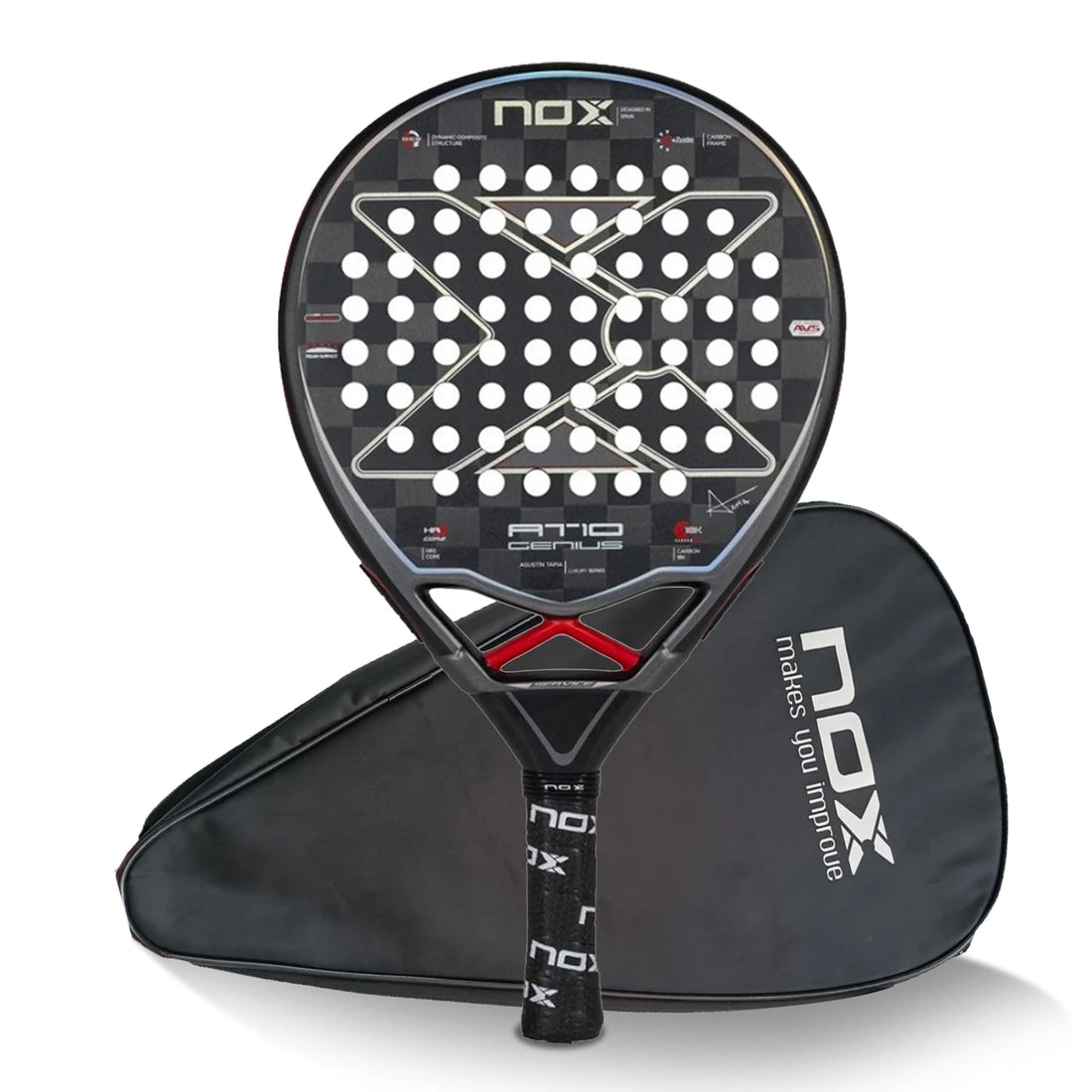 Padel Tennis Racket – 3K Carbon Fiber, EVA Soft Memory Core, Rough Surface, High Balance Paddle