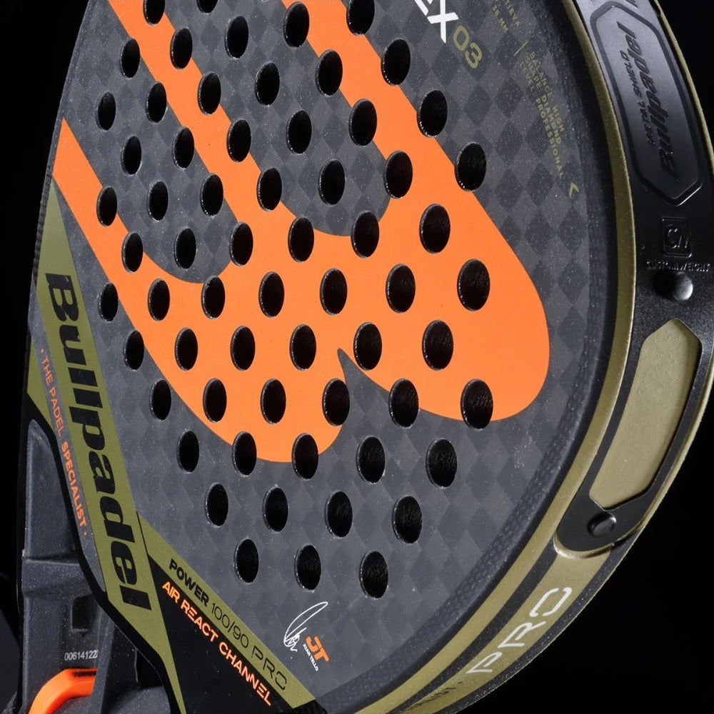 Bullpadel New Padel Racket - Carbon Fiber 3K 12K 18K EVA Soft Round Shape Paddle for Men and Women