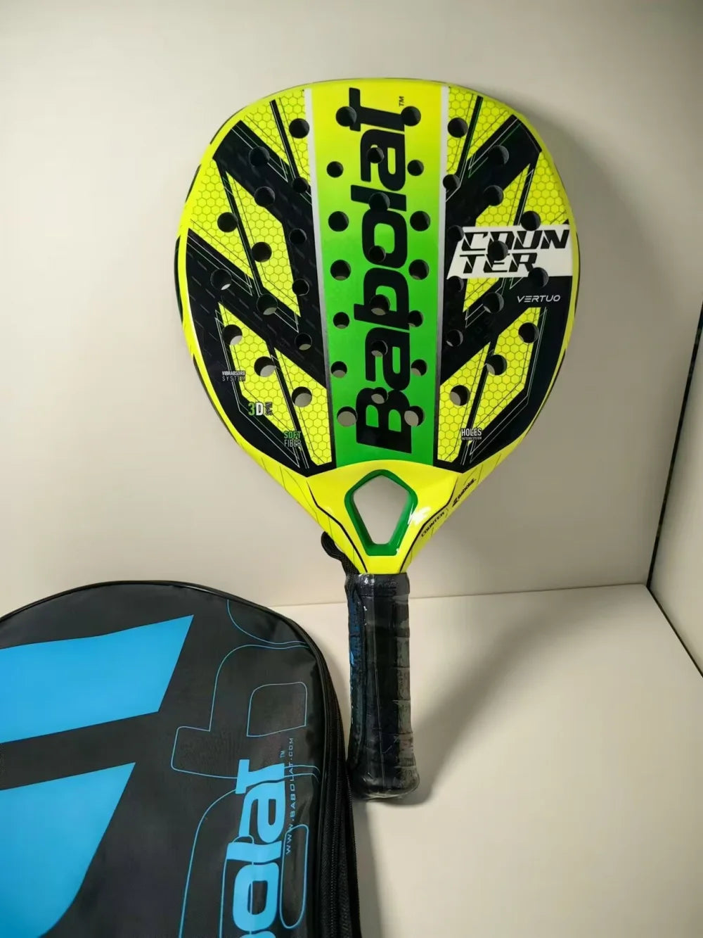 Babolat Beach Tennis Racket - 3K/12K/16K Carbon Fiber Cage with Padel Bag for Adults