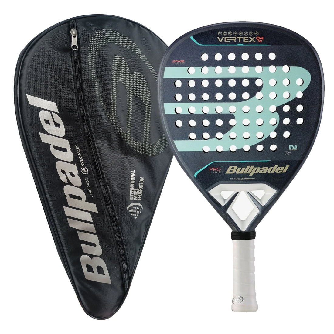 Bullpadel New Padel Racket - Carbon Fiber 3K 12K 18K EVA Soft Round Shape Paddle for Men and Women