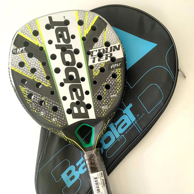 Babolat Beach Tennis Racket - 3K/12K/16K Carbon Fiber Cage with Padel Bag for Adults