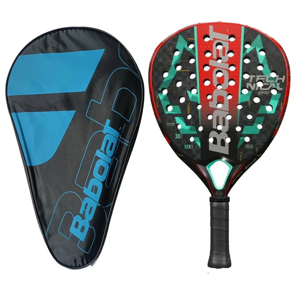 Babolat Pala Padel Racket 12K Carbon Fiber High-Quality Outdoor Sports Racket with Bag