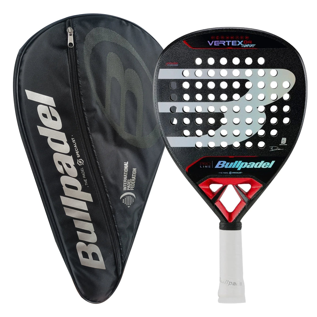 Bullpadel New Padel Racket - Carbon Fiber 3K 12K 18K EVA Soft Round Shape Paddle for Men and Women