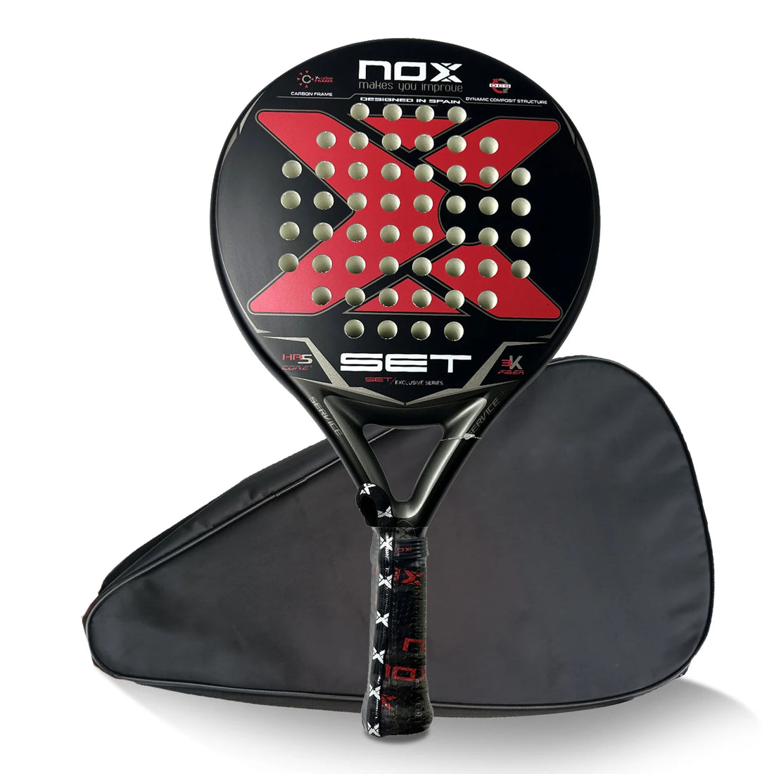 Professional Padel Paddle Tennis Racket - 3K/12K/18K Carbon Fiber Soft EVA Face for Outdoor Sports