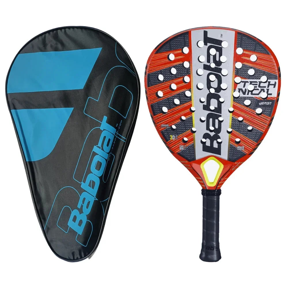 Babolat Beach Tennis Racket - 3K/12K/16K Full Carbon Fiber Cage with Padel Bag for Adults - Training Accessories