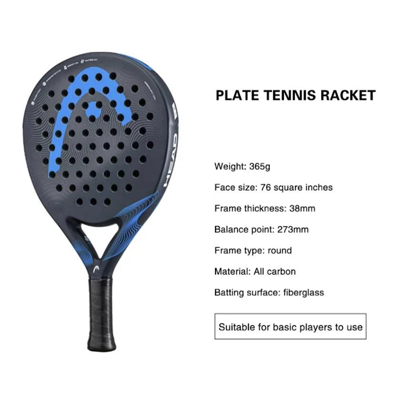 Professional Beach Tennis Racket – EVA Core Carbon Fiber Paddle, 38mm, Outdoor Sports