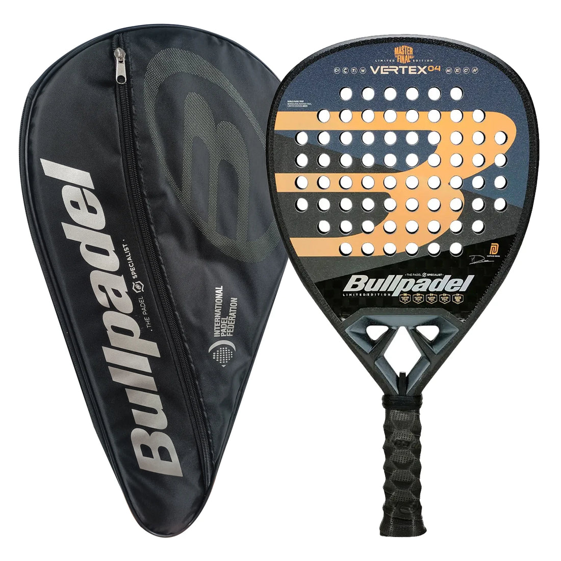 Bullpadel New Padel Racket - Carbon Fiber 3K 12K 18K EVA Soft Round Shape Paddle for Men and Women