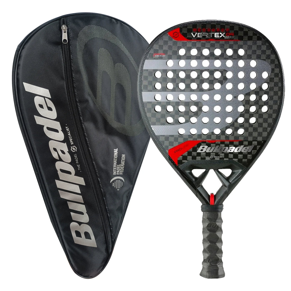 Bullpadel New Padel Racket - Carbon Fiber 3K 12K 18K EVA Soft Round Shape Paddle for Men and Women