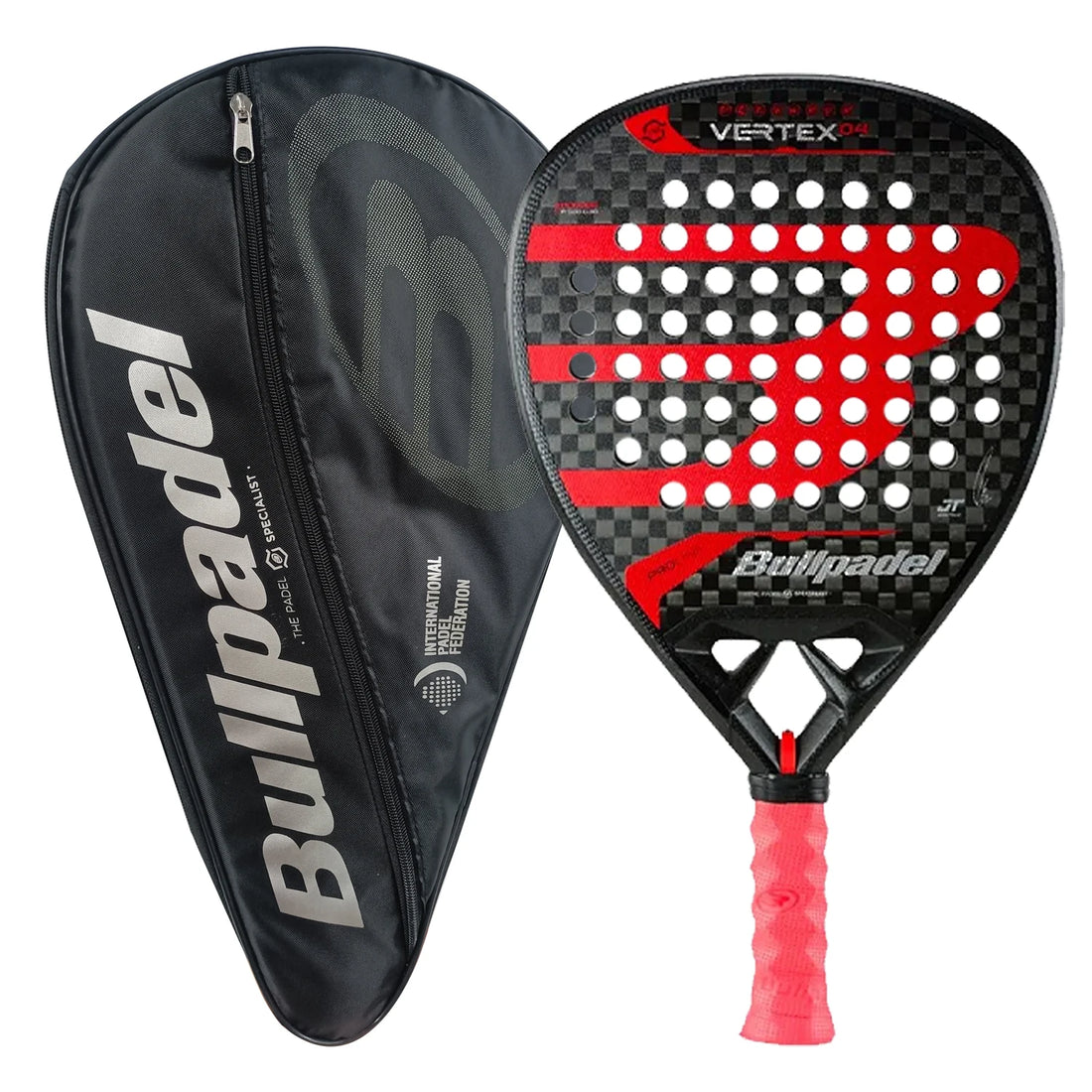 Bullpadel New Padel Racket - Carbon Fiber 3K 12K 18K EVA Soft Round Shape Paddle for Men and Women