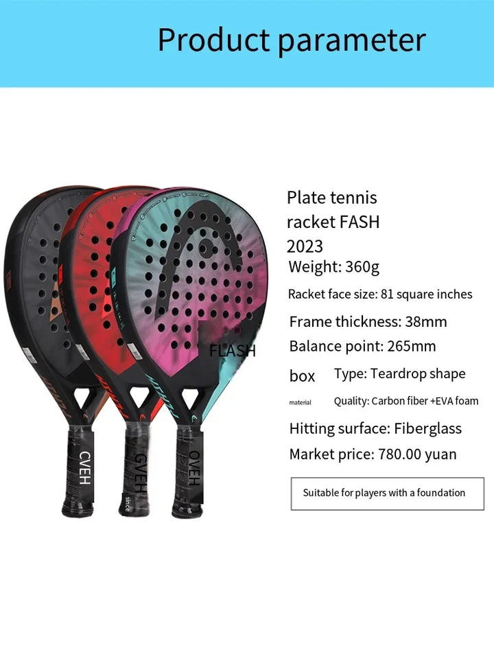 High-Quality Head Padel Flash Racket – Premium Padel Tennis Raquete for Sports Performance