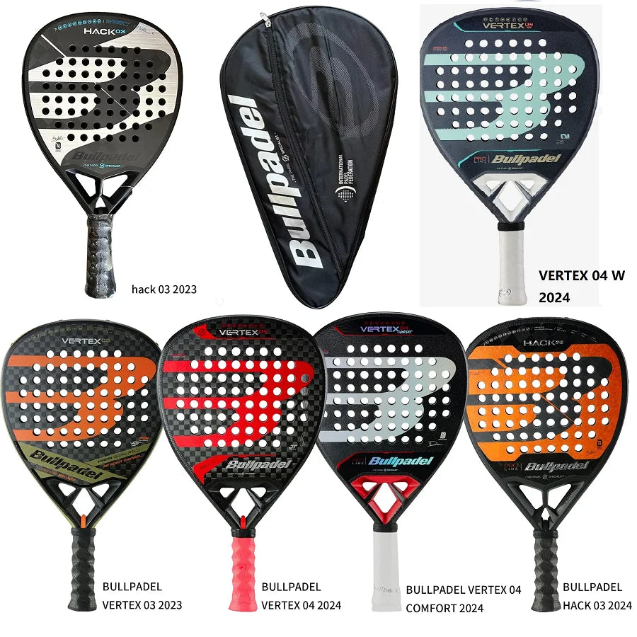 Bullpadel Carbon Fiber Padel Tennis Racket with EVA Memory Core