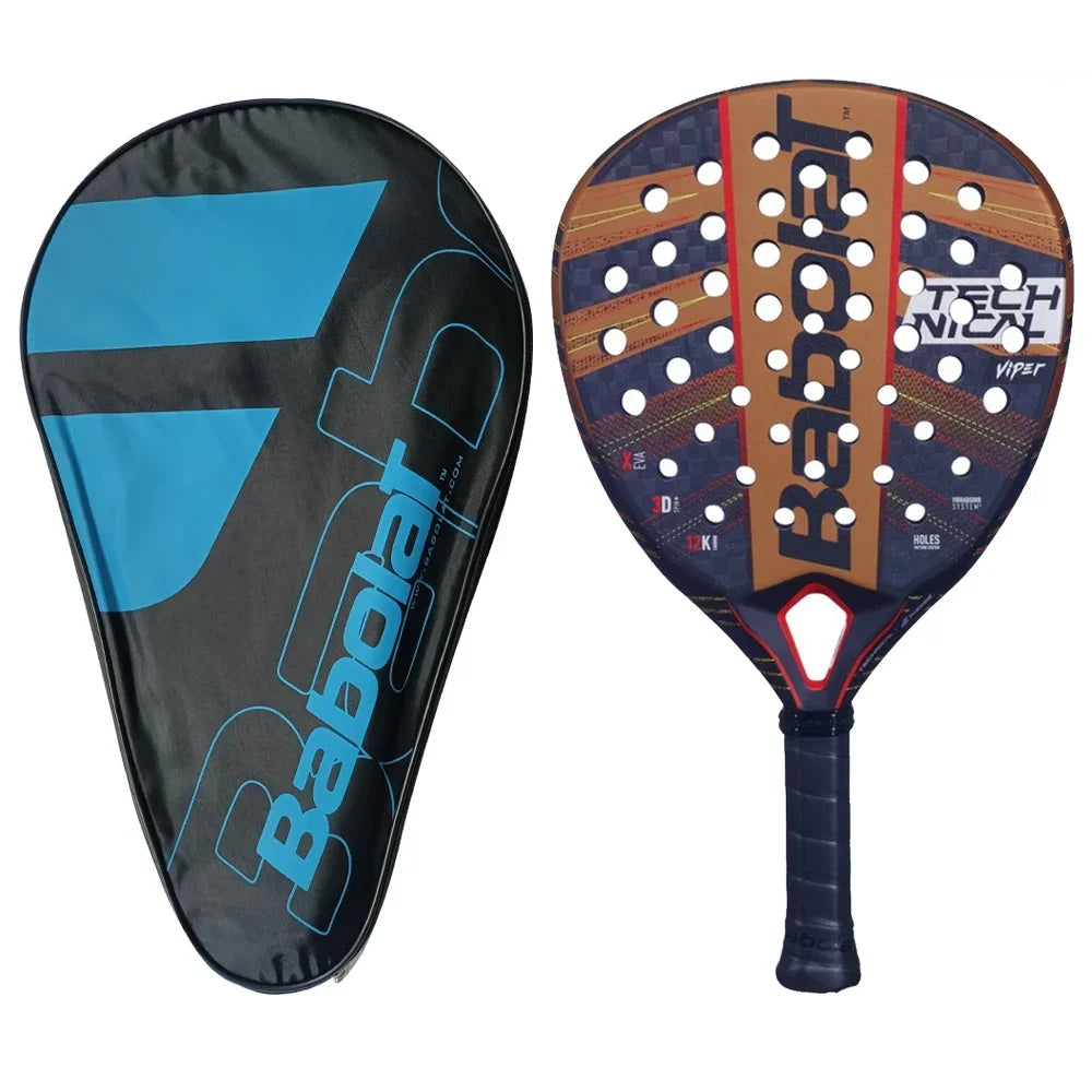 Babolat Pala Padel Racket 12K Carbon Fiber High-Quality Outdoor Sports Racket with Bag