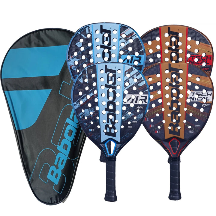 Babolat Beach Tennis Racket - 3K/12K/16K Full Carbon Fiber Cage with Padel Bag for Adults - Training Accessories