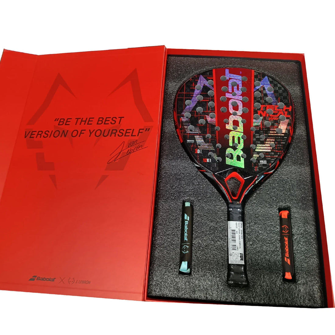 Babolat Beach Tennis Racket - 3K/12K/16K Full Carbon Fiber Cage with Padel Bag for Adults - Training Accessories