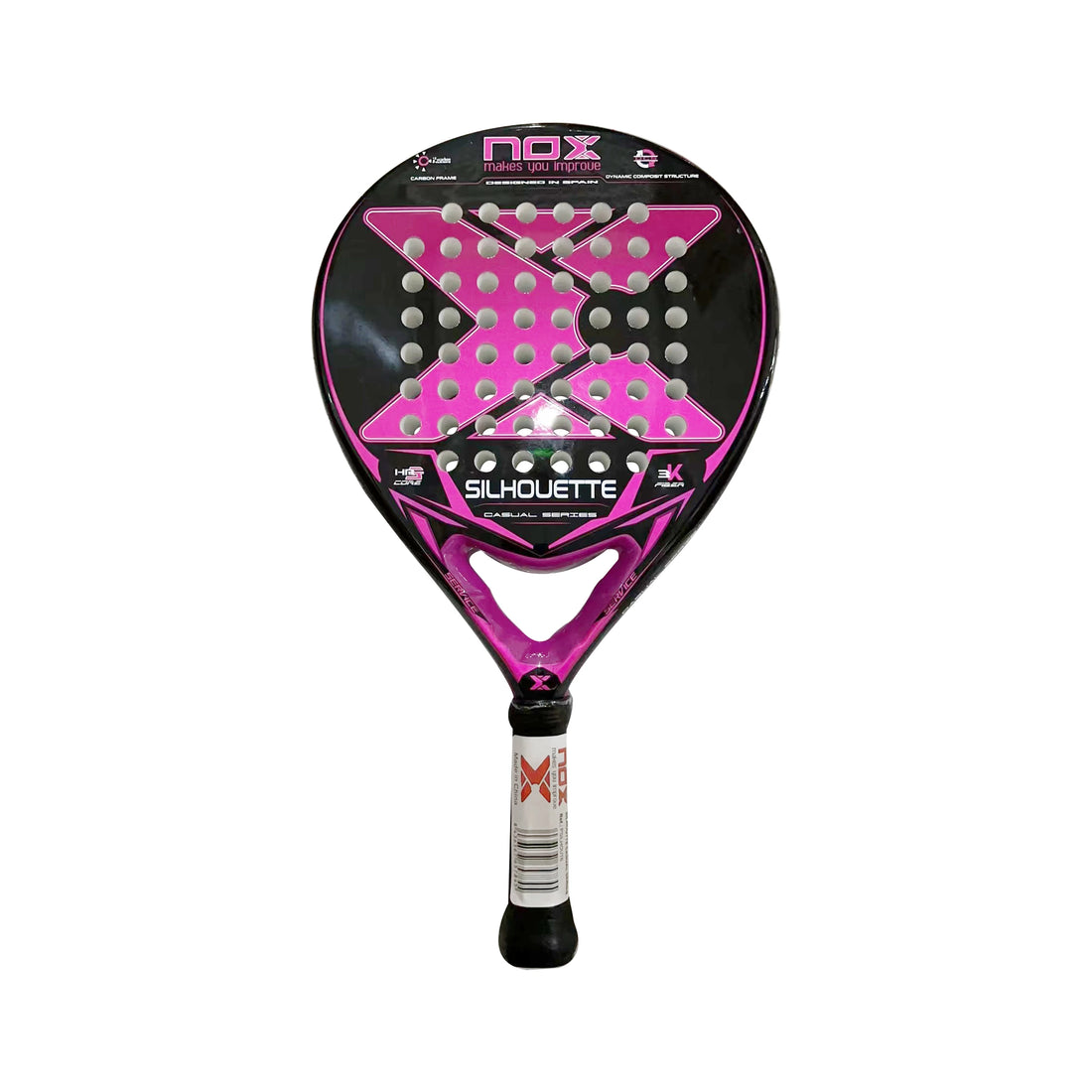 Padel Tennis Racket – 3K Carbon Fiber, EVA Soft Memory Core, Rough Surface, High Balance Paddle