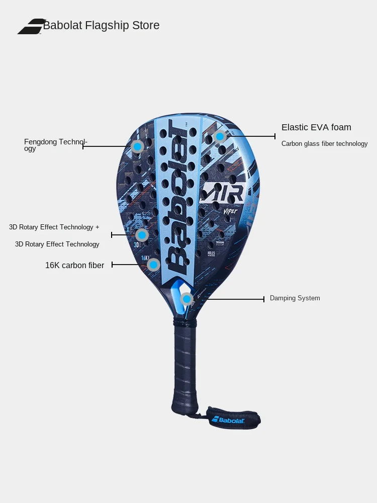 Babolat Full Carbon Professional Padel Racket - Advanced Air Series