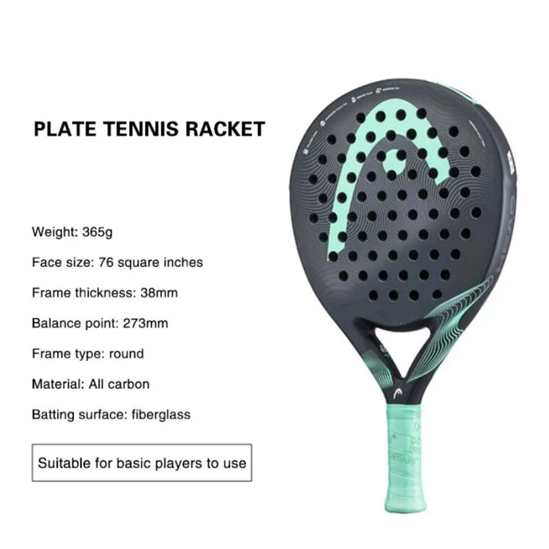 Professional Beach Tennis Racket – EVA Core Carbon Fiber Paddle, 38mm, Outdoor Sports